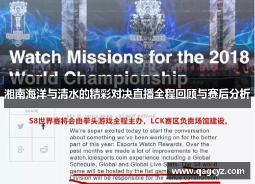 湘南海洋与清水的精彩对决直播全程回顾与赛后分析